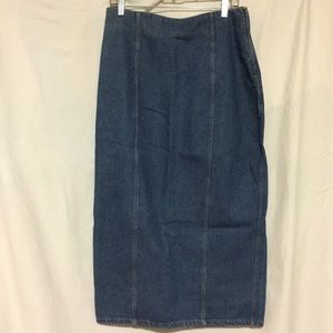 Calvin Klein Sport blue jean sz 14 skirt